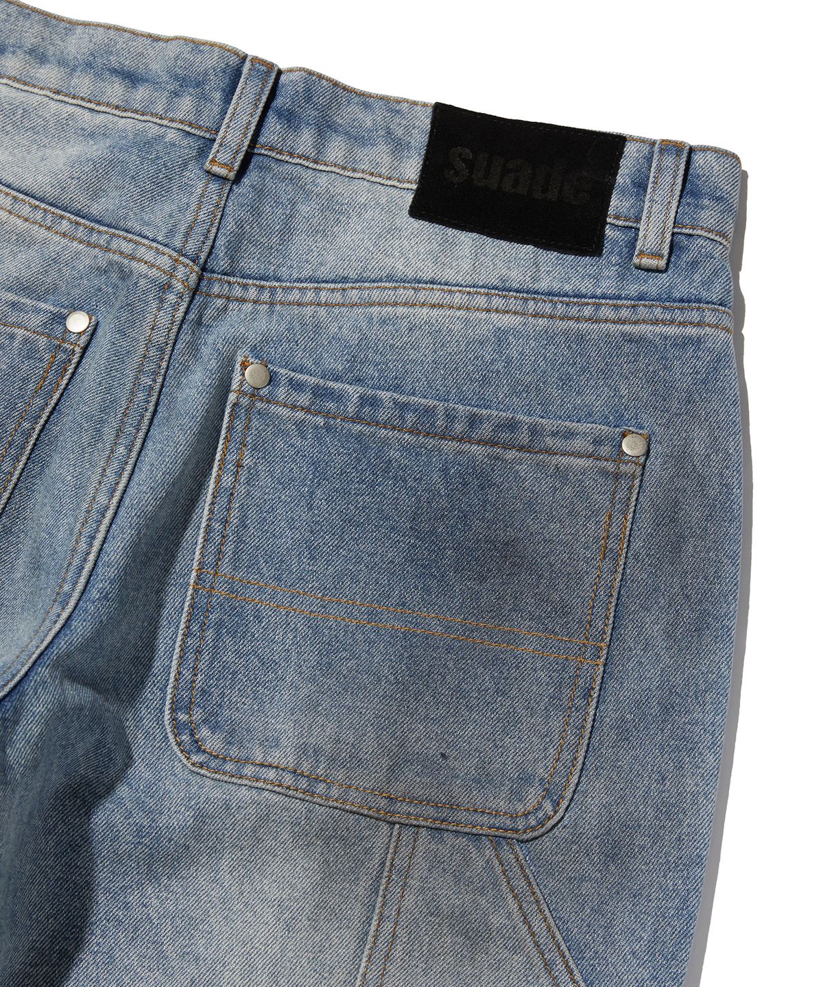 스웨이드(SUADE) REGULAR DOUBLE KNEE PANTS [BLUE]