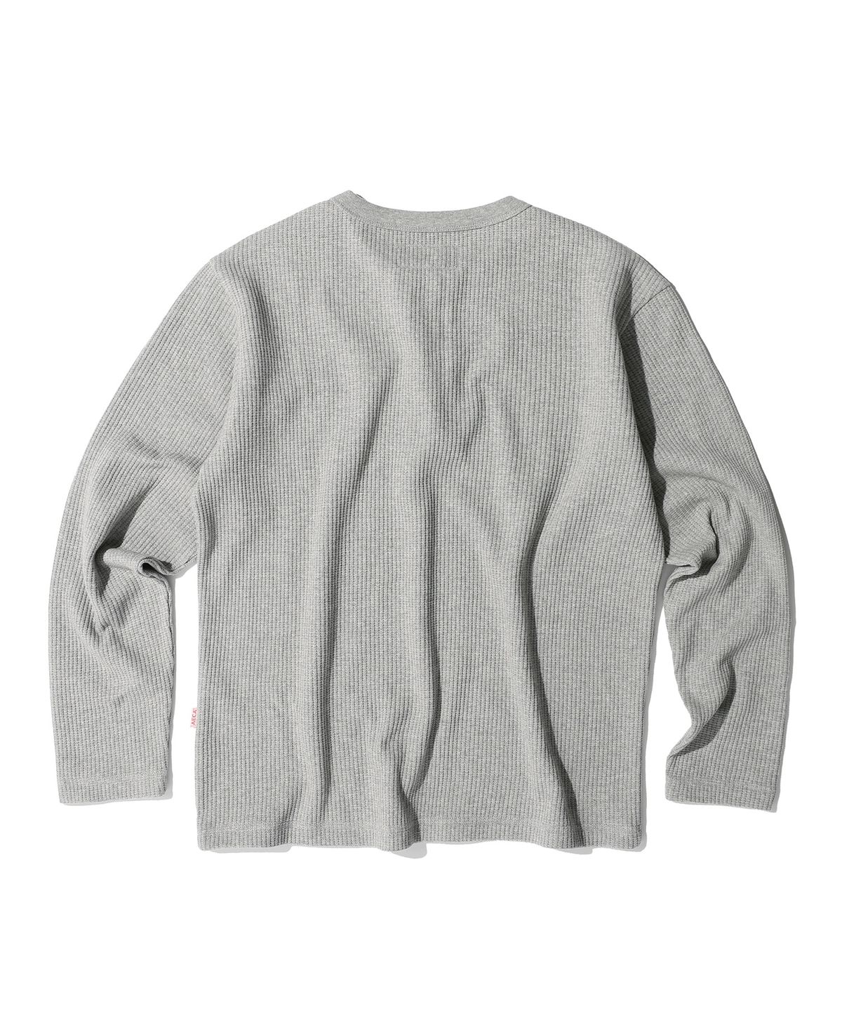 에이카화이트(AECA) AECA WAFFLE HENLEY LONG SLEEVE (2color)