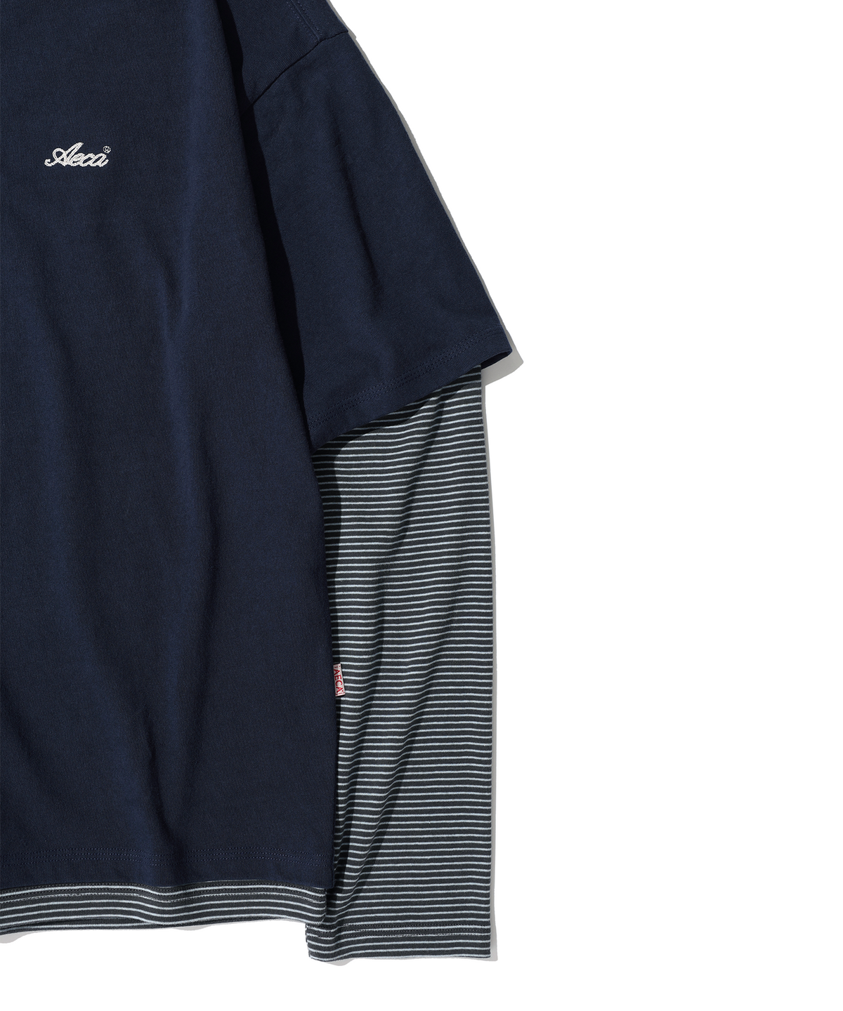 에이카화이트(AECA) AECA STRIPE LAYERED LONG SLEEVE (3color)