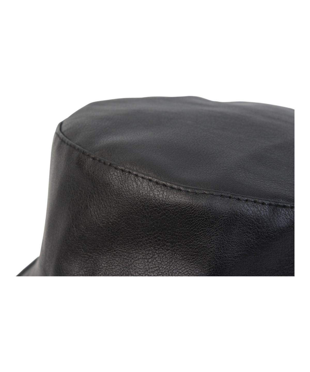 유니버셜 케미스트리(UNIVERSAL CHEMISTRY) Leather Black Logo Riding Cap 가죽승마모자