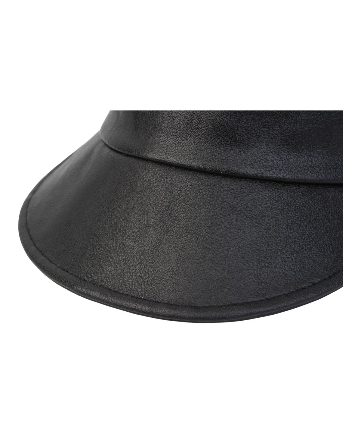 유니버셜 케미스트리(UNIVERSAL CHEMISTRY) Leather Black Logo Riding Cap 가죽승마모자