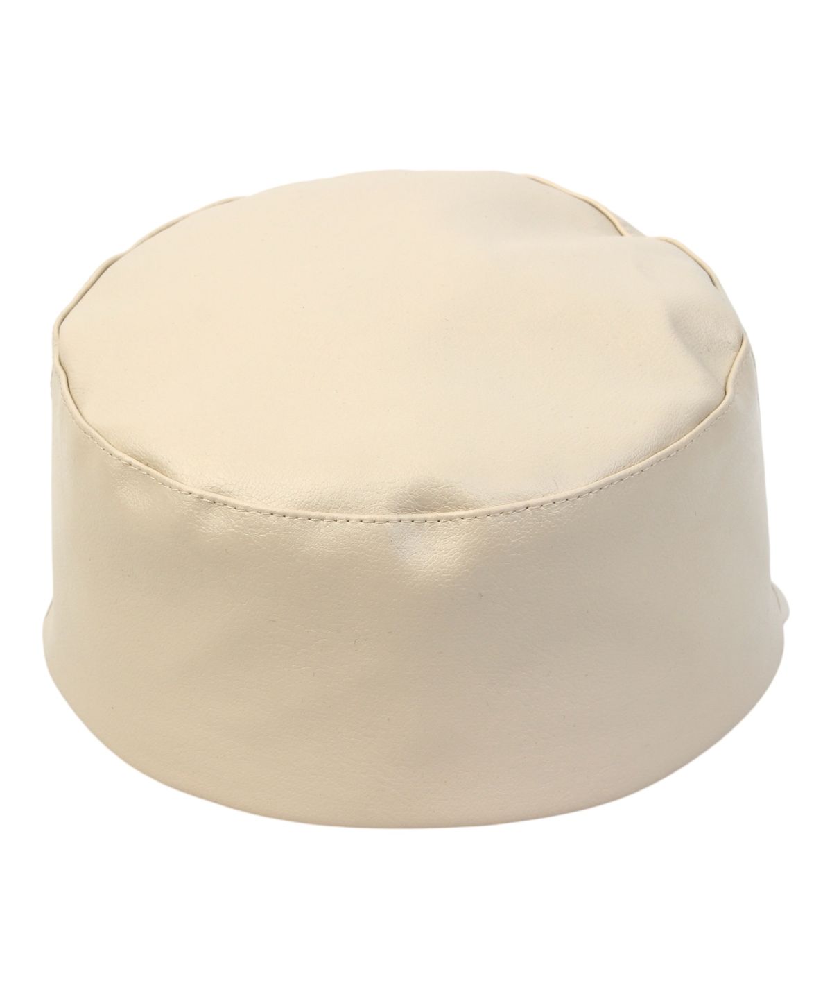 유니버셜 케미스트리(UNIVERSAL CHEMISTRY) Leather Ivory Logo Riding Cap 가죽승마모자