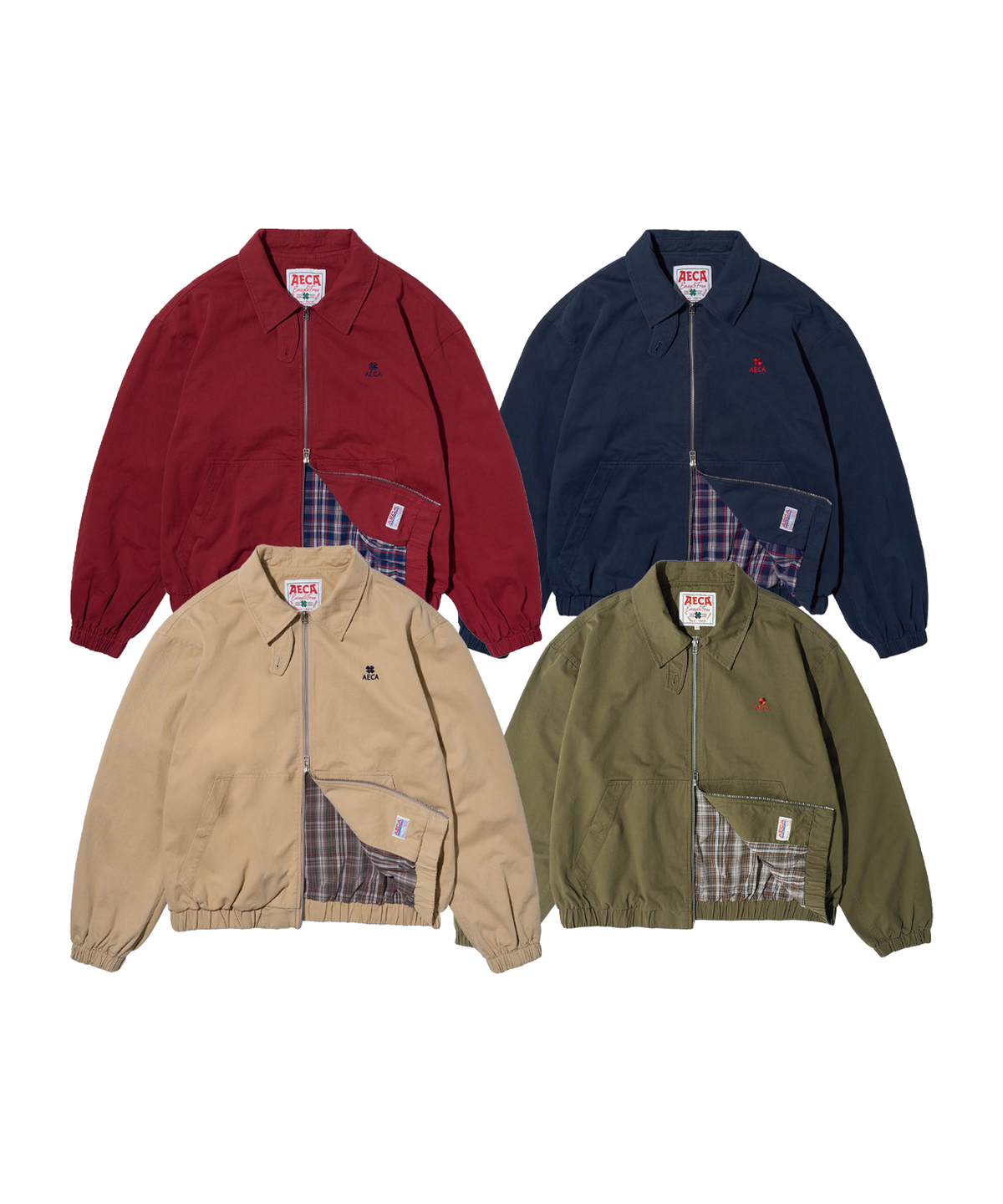 에이카화이트(AECA) AECA WASHED CLOVER BAYPORT JACKET (4color)