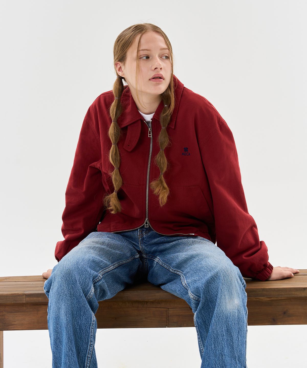 에이카화이트(AECA) AECA WASHED CLOVER BAYPORT JACKET (4color)