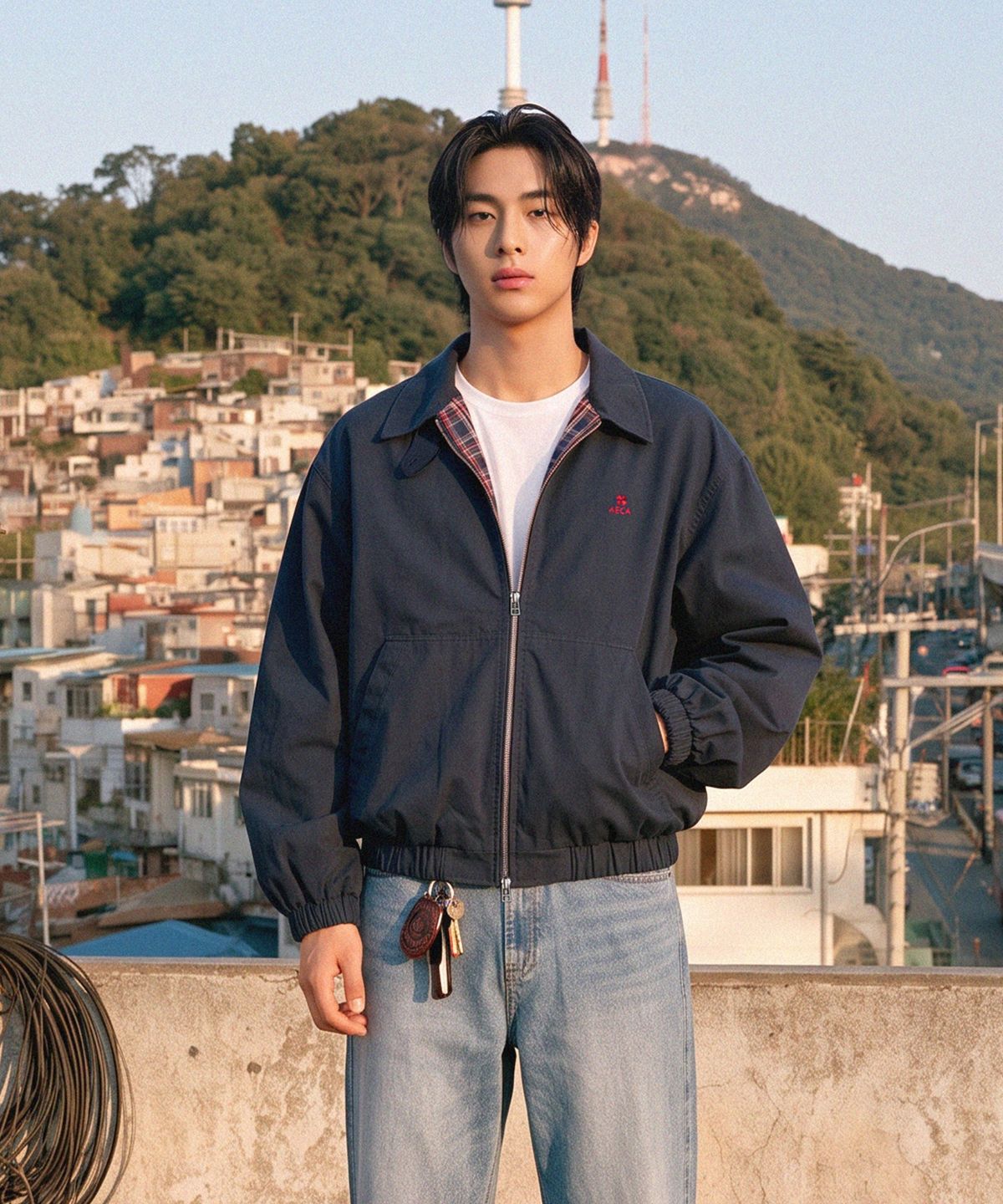 에이카화이트(AECA) AECA WASHED CLOVER BAYPORT JACKET (4color)