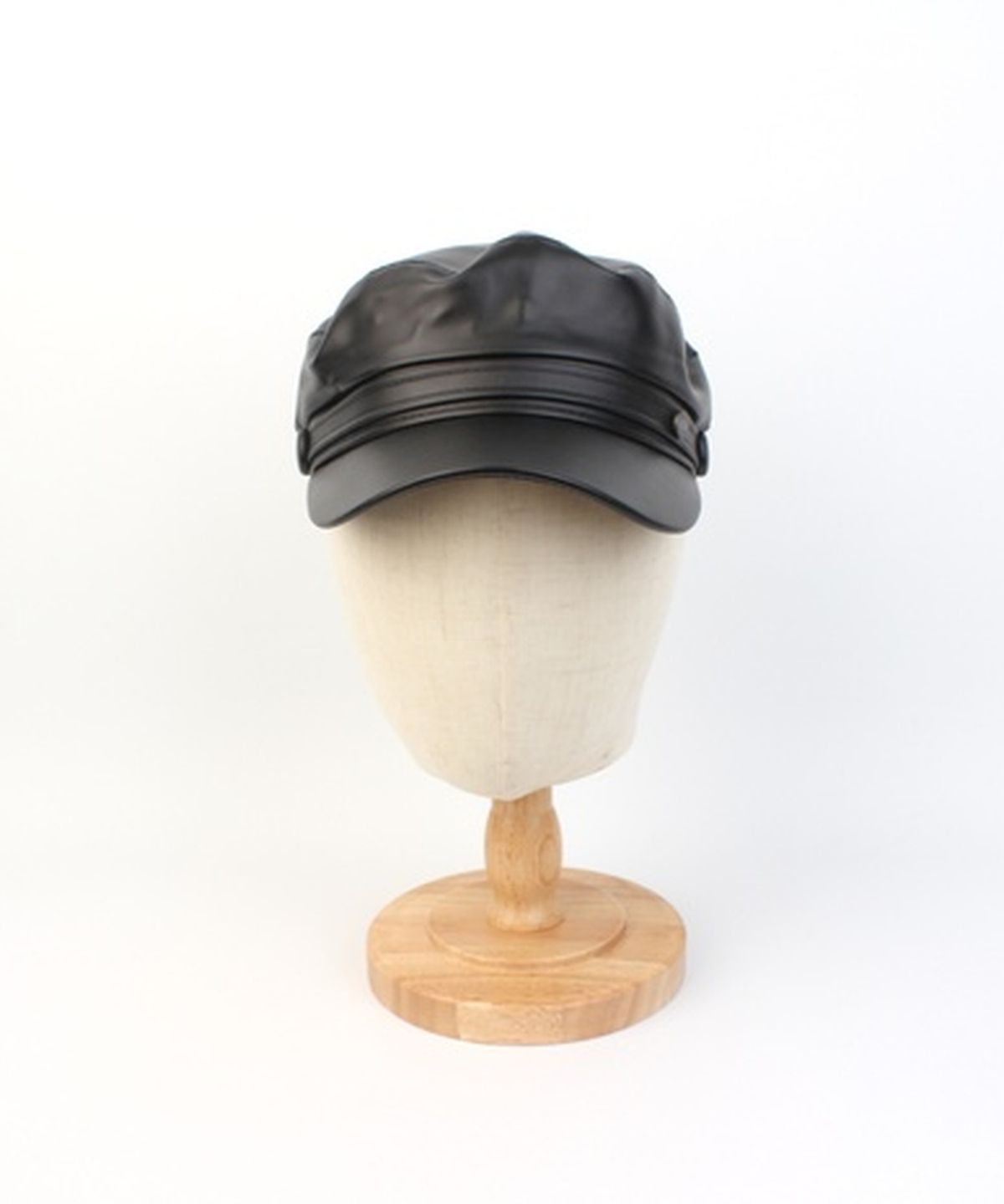 유니버셜 케미스트리(UNIVERSAL CHEMISTRY) Leather Line Logo Black Marine Cap 가죽마린캡