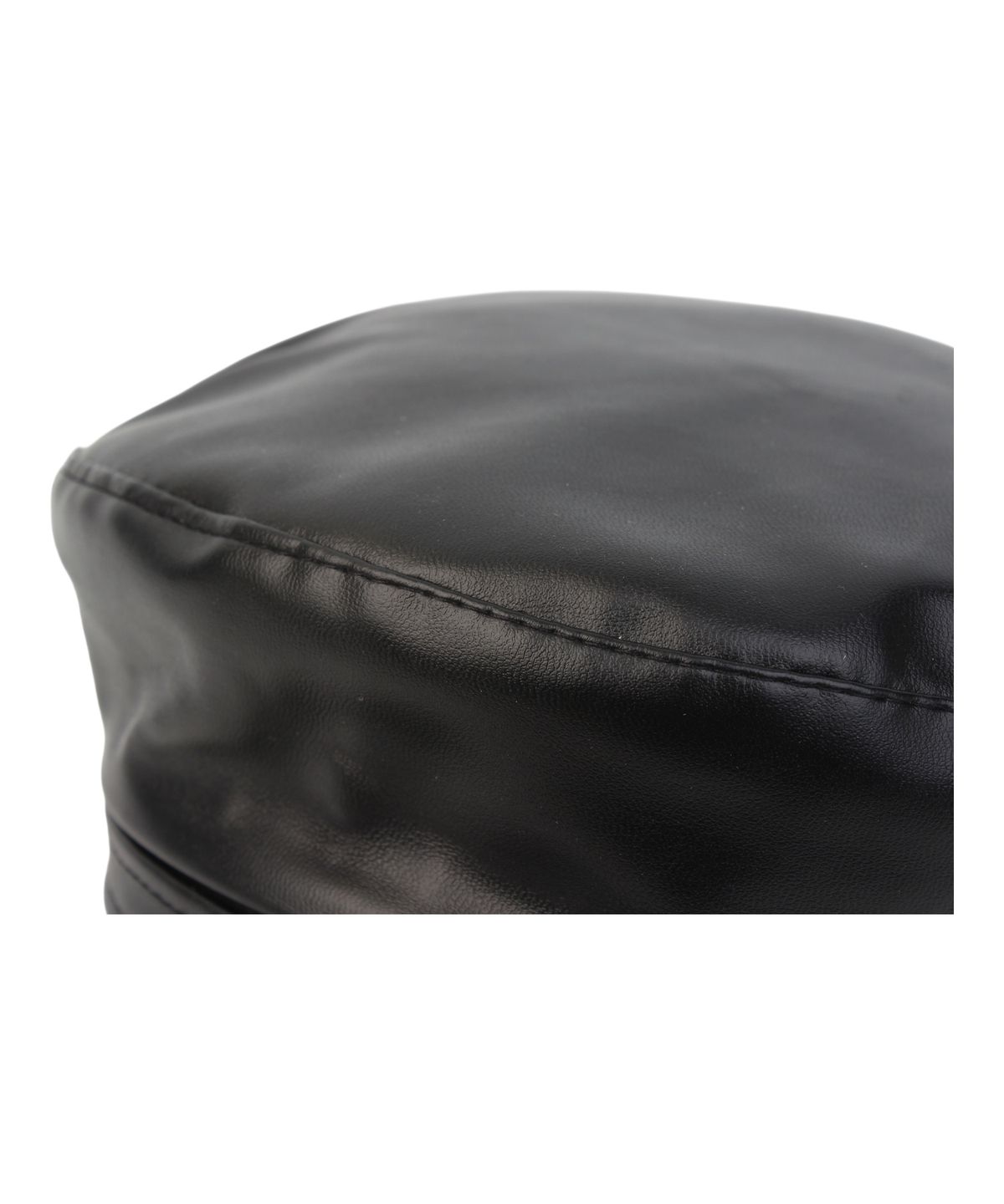 유니버셜 케미스트리(UNIVERSAL CHEMISTRY) Leather Line Logo Black Marine Cap 가죽마린캡