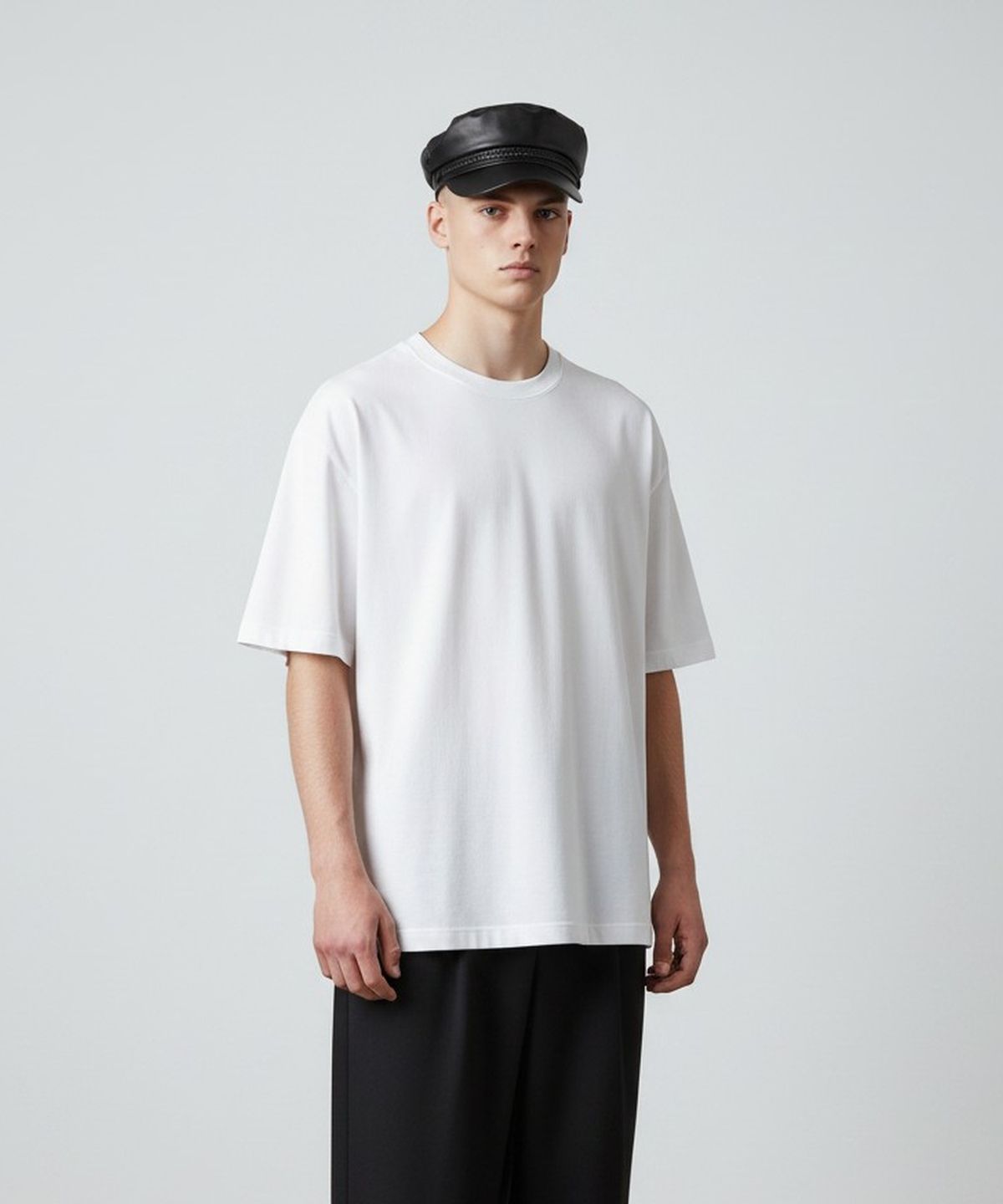 유니버셜 케미스트리(UNIVERSAL CHEMISTRY) All Leather Rope Marine Cap 가죽마린캡