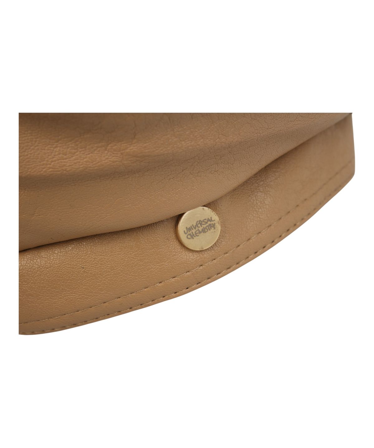 유니버셜 케미스트리(UNIVERSAL CHEMISTRY) Leather Logo Beige Beret 베레모