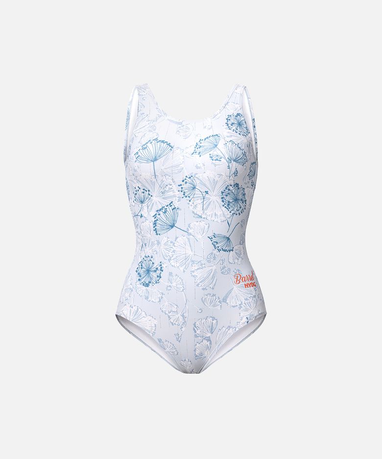 NYBG 미스트가든 U백 원피스 수영복 실버그레이 (B6FWSWS502SVG)