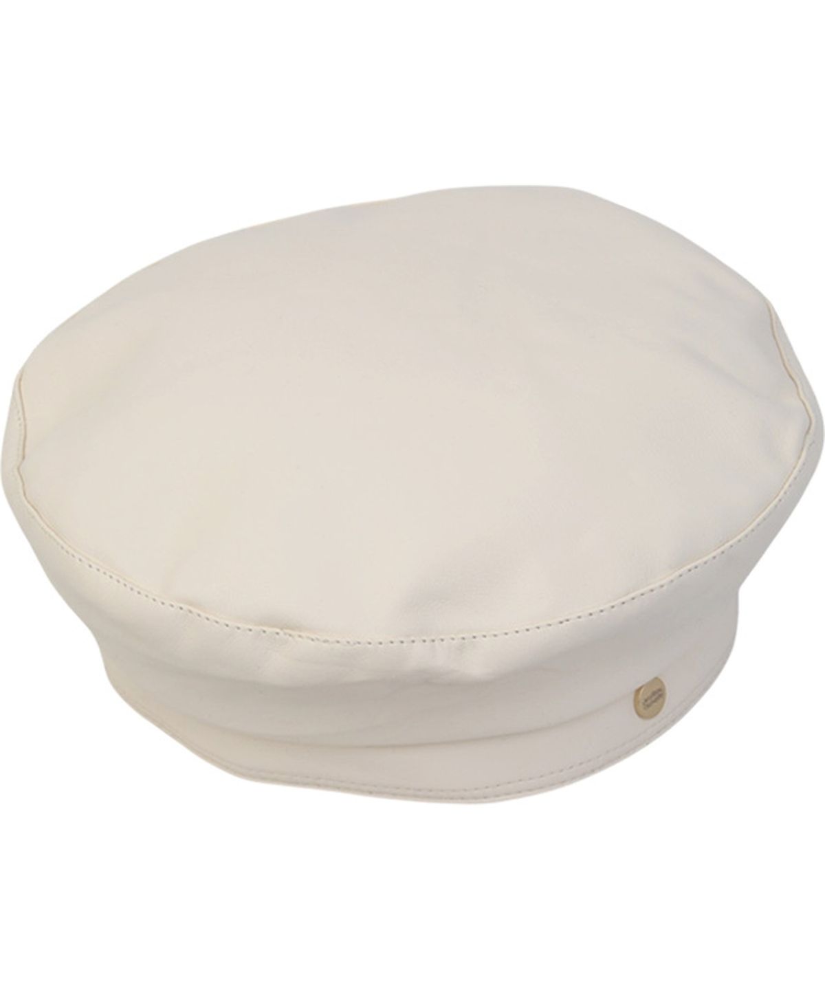 유니버셜 케미스트리(UNIVERSAL CHEMISTRY) Leather Logo Ivory Beret 베레모