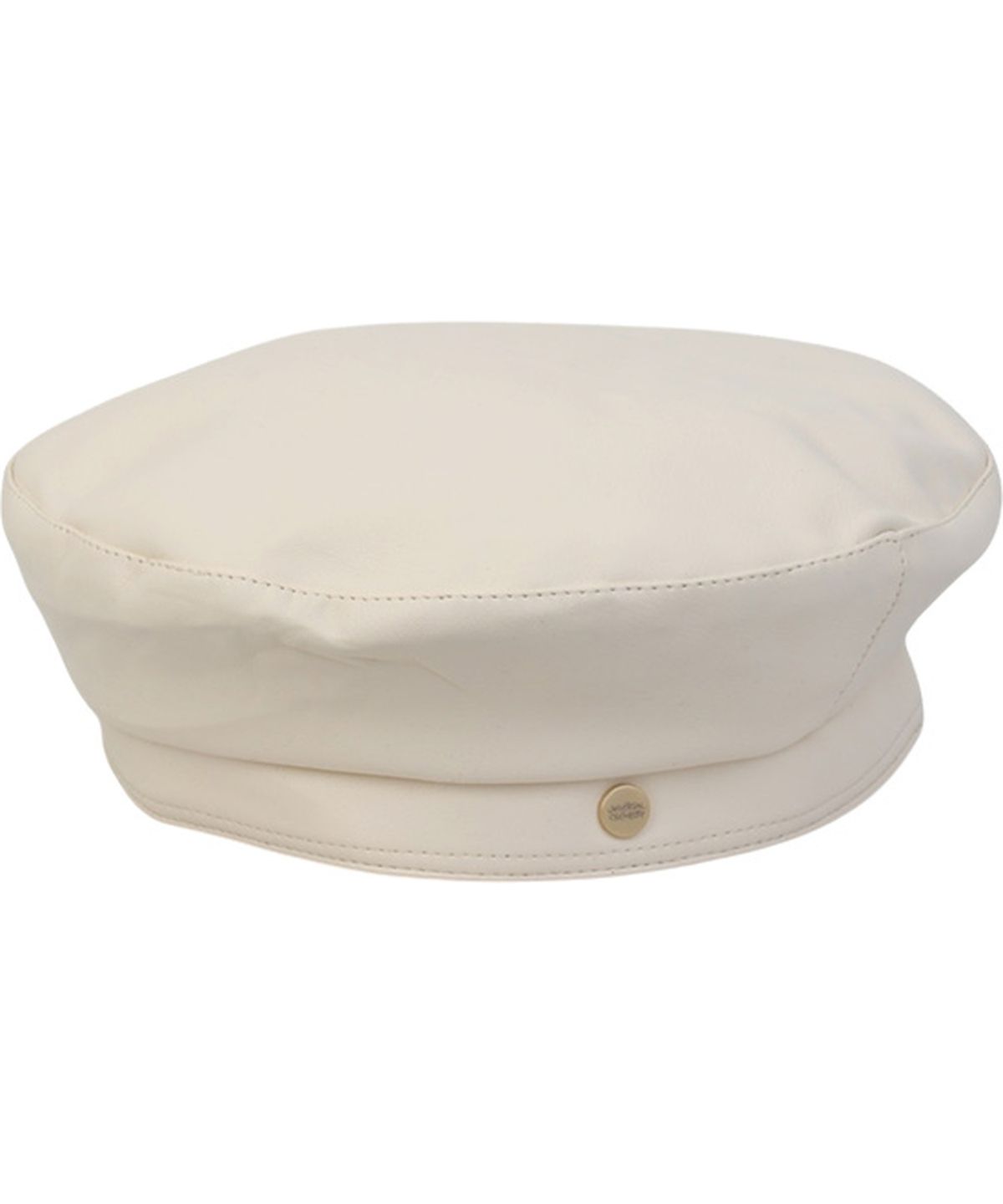 유니버셜 케미스트리(UNIVERSAL CHEMISTRY) Leather Logo Ivory Beret 베레모