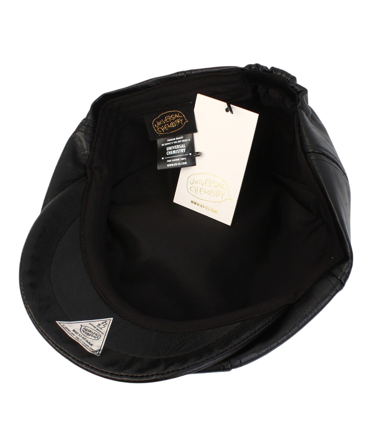 유니버셜 케미스트리(UNIVERSAL CHEMISTRY) Leather Black Banding Huntingcap 헌팅캡