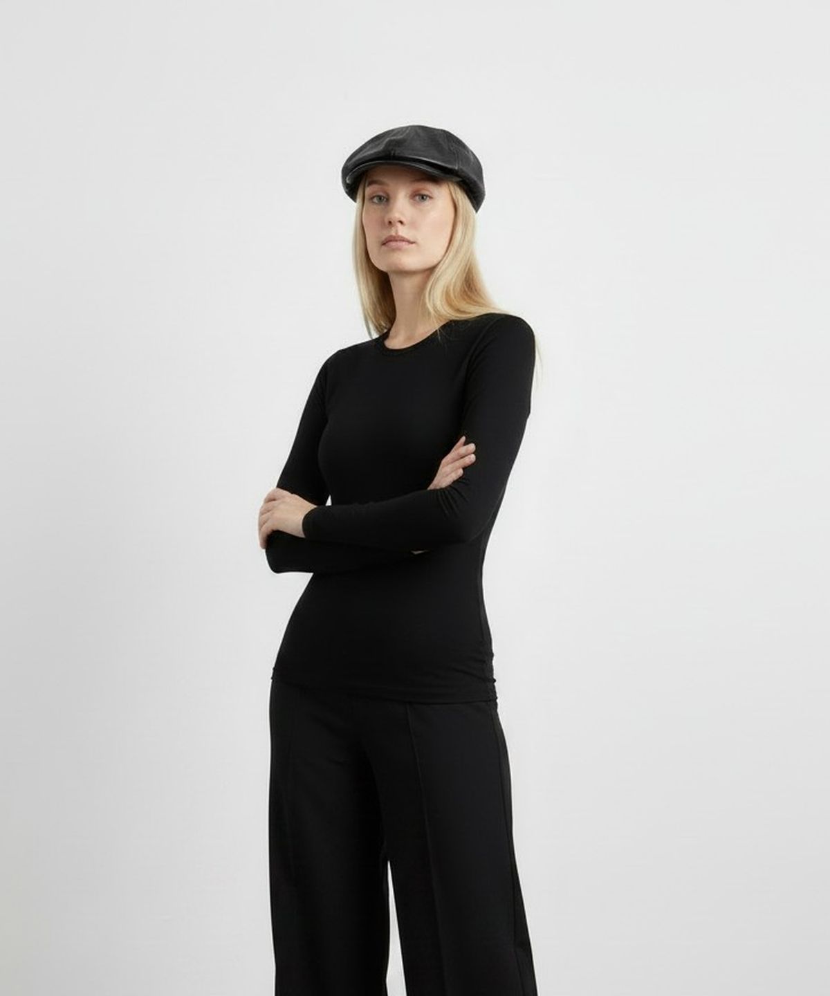 유니버셜 케미스트리(UNIVERSAL CHEMISTRY) Leather Black Banding Huntingcap 헌팅캡