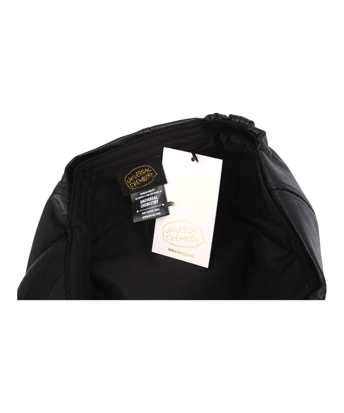 유니버셜 케미스트리(UNIVERSAL CHEMISTRY) Leather Black Banding Huntingcap 헌팅캡