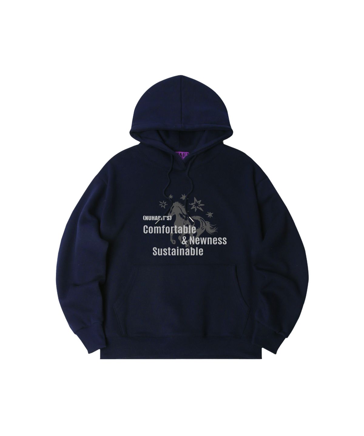 뉴해빗(NUHABIT) N/H NEWNESS 오버핏 기모 후드 (GOH4-6NH1377)