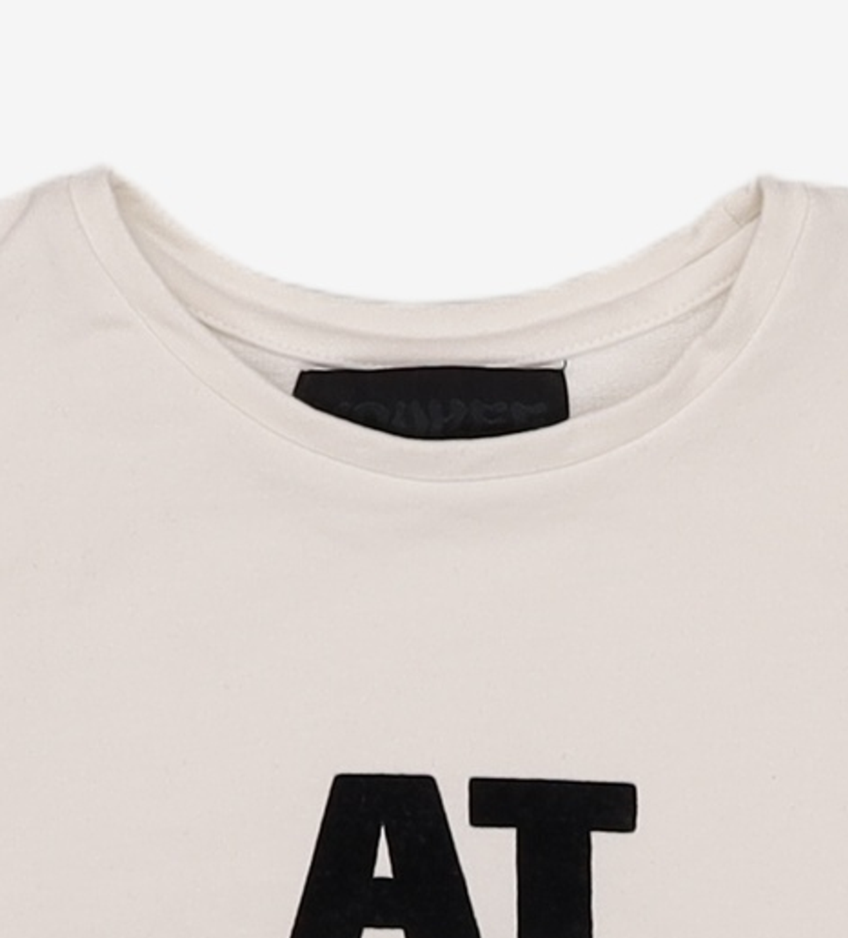 유희(YOUHEE) LETTERING T-SHIRT WHITE FREE