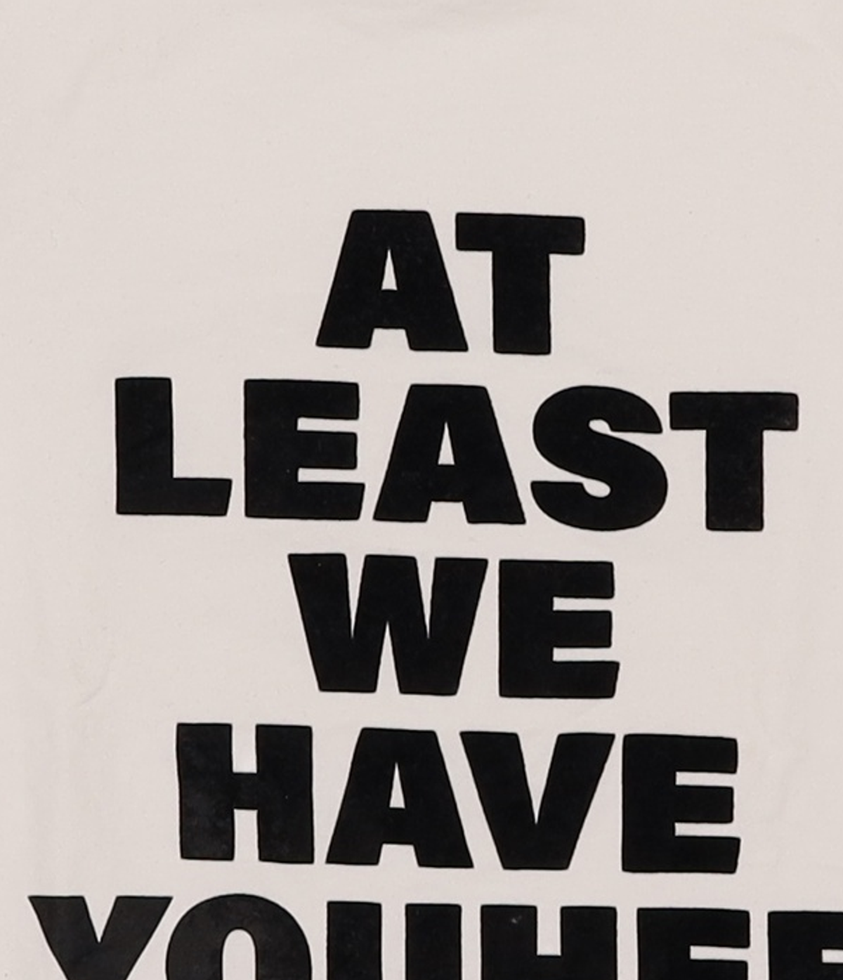 유희(YOUHEE) LETTERING T-SHIRT WHITE FREE