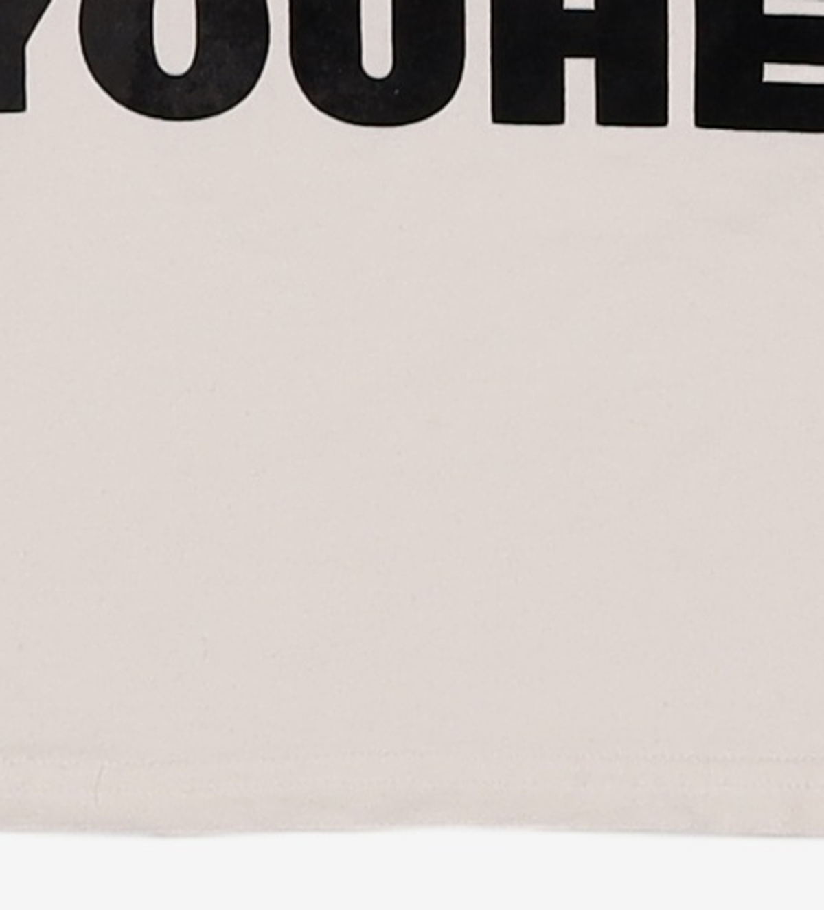 유희(YOUHEE) LETTERING T-SHIRT WHITE FREE
