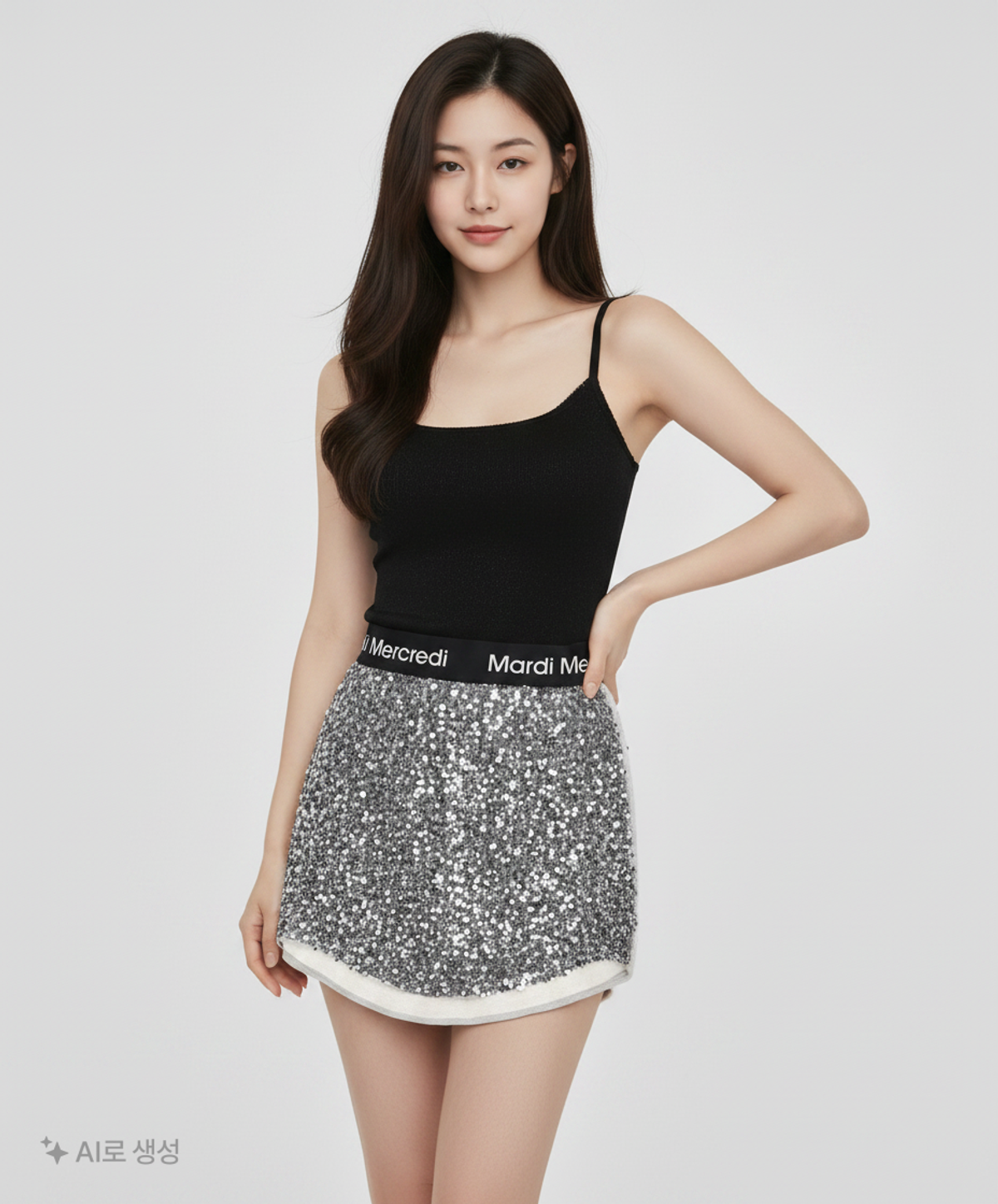 마르디 메크르디(MARDI MERCREDI) 미니스커트 ONE SIZE