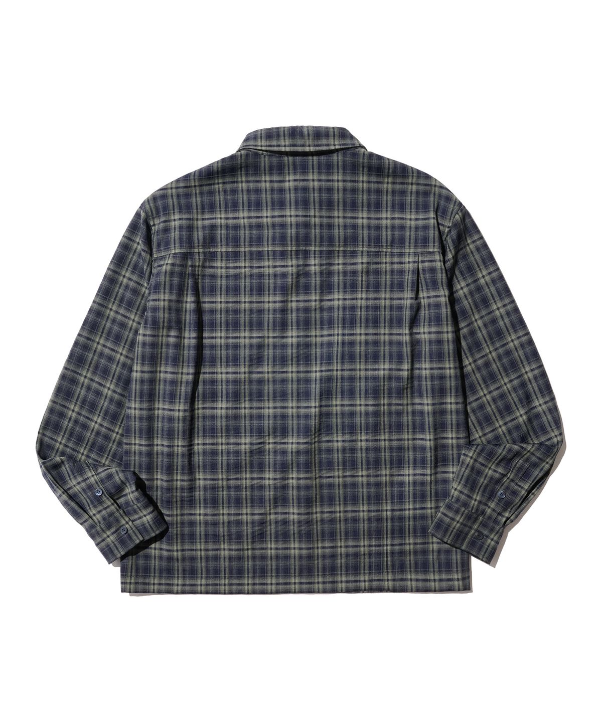논타입(NONTYPE) AFTERIMAGE CHECK SHIRT (DARK GREEN)