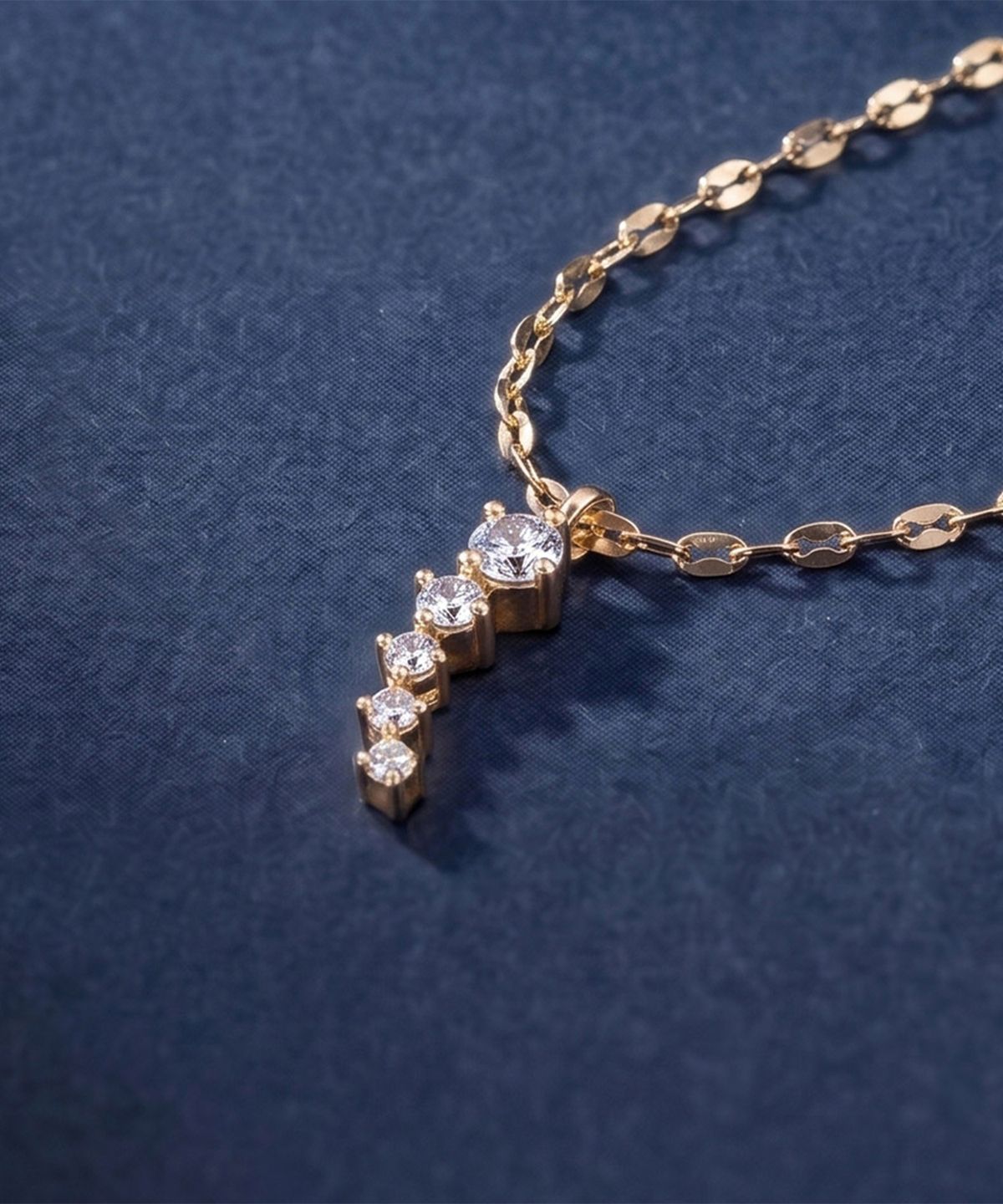 엘렌쥬얼리(HELENE JEWELRY) 14K 18K 테일 랩 다이아몬드 아몬드 체인 금 목걸이