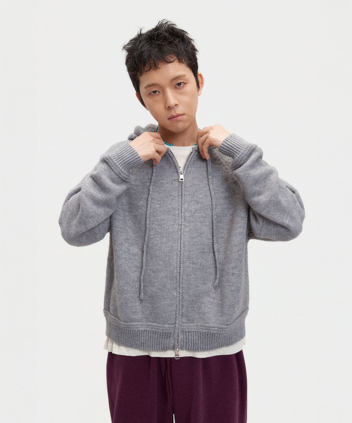 사일라스(SAILAS) N01 Hood Knit_GR