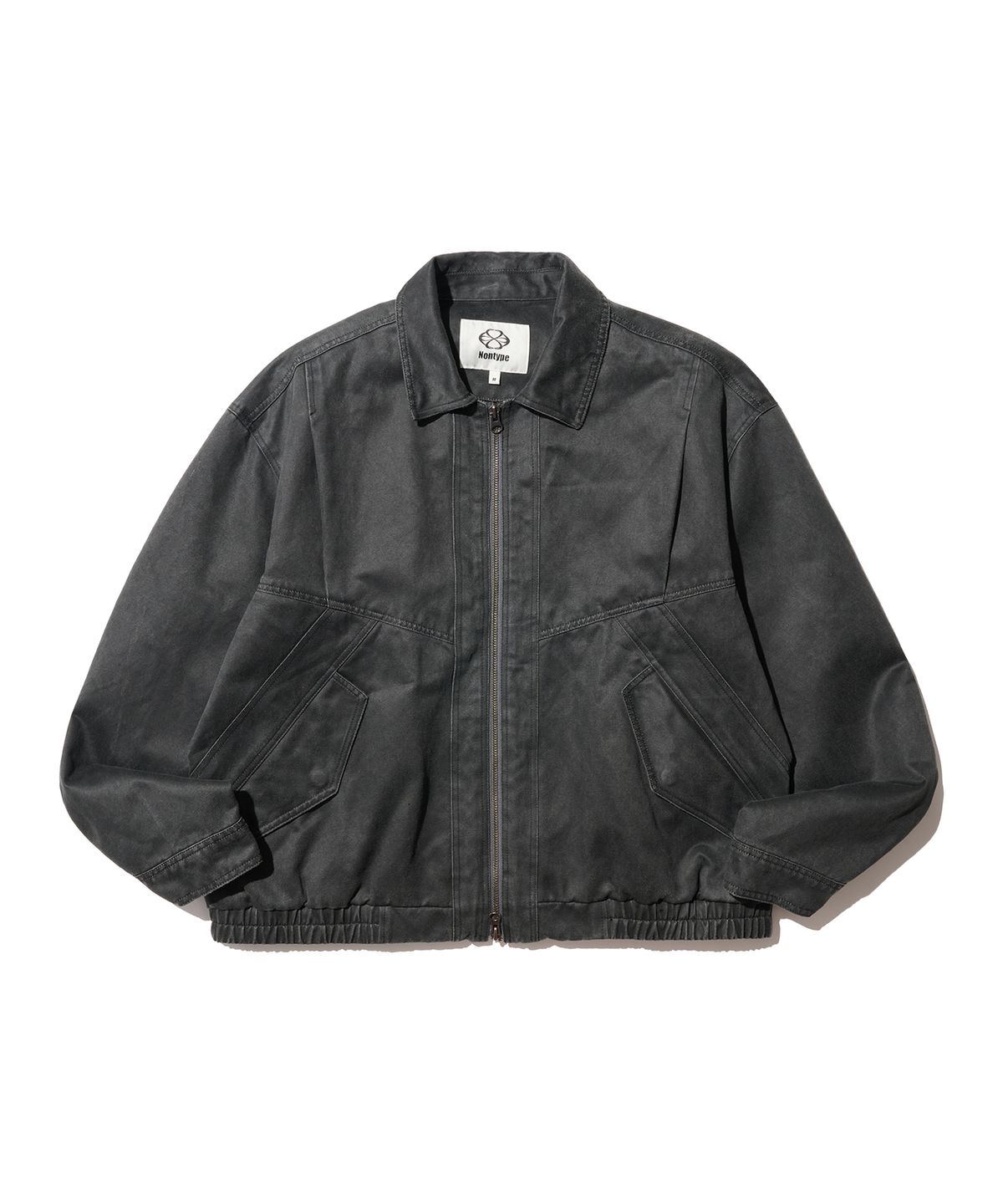 논타입(NONTYPE) FADED WORK BLOUSON JACKET (CHARCOAL)