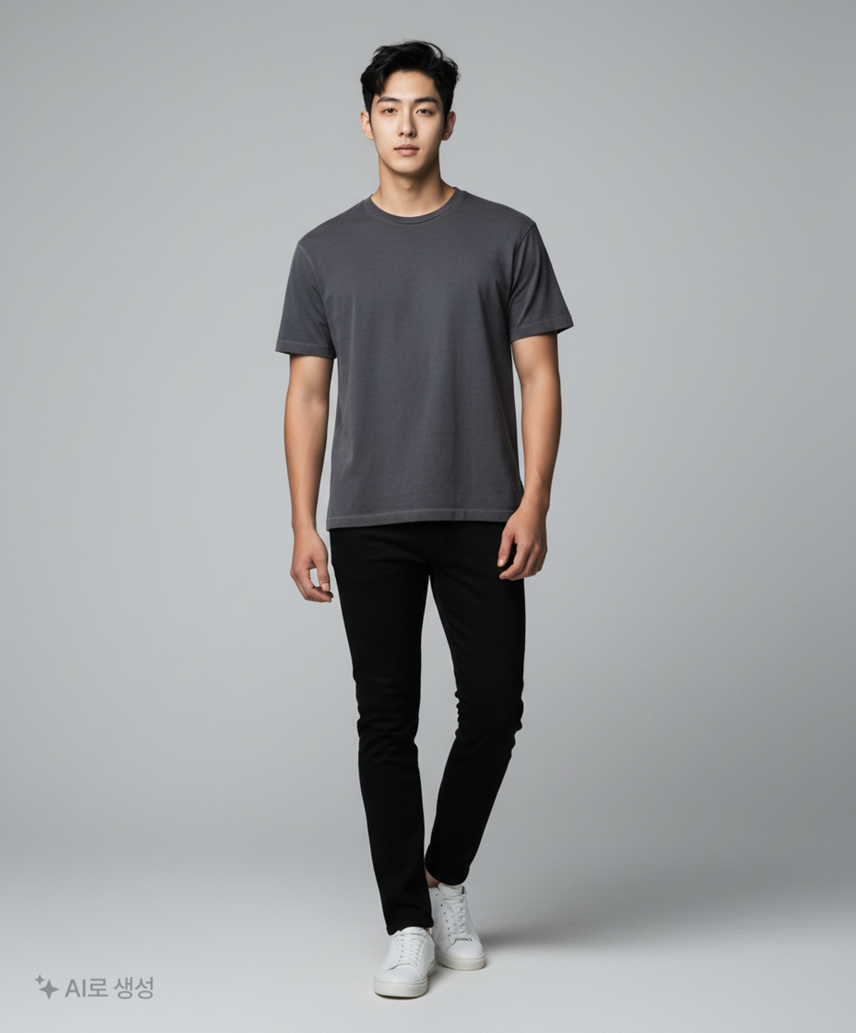 메종 마르지엘라(MAISON MARGIELA) 오버사이즈 GMT 다이 반소매 티셔츠 - 앤트러사이트 / S50GC0646S23883855 46