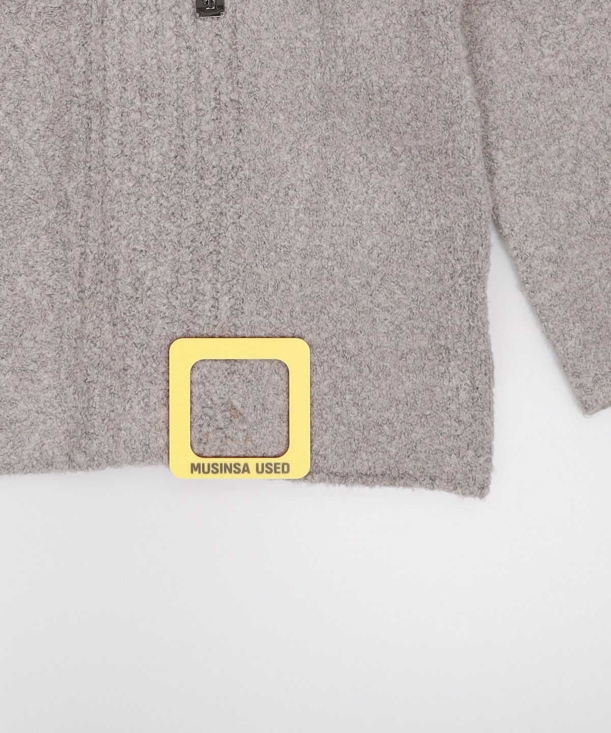 트리밍버드(TREEMINGBIRD) Sleeve Slit Boat Neck Knit [ Ivory ] 002