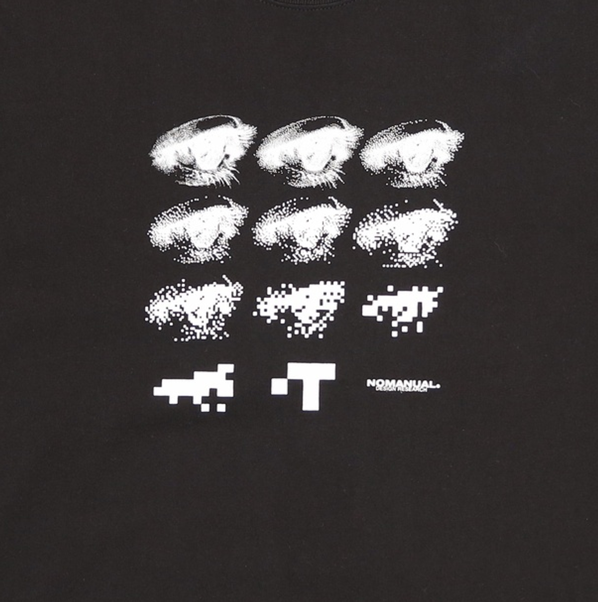 노매뉴얼(NOMANUAL) E.P T-SHIRT - BLACK L