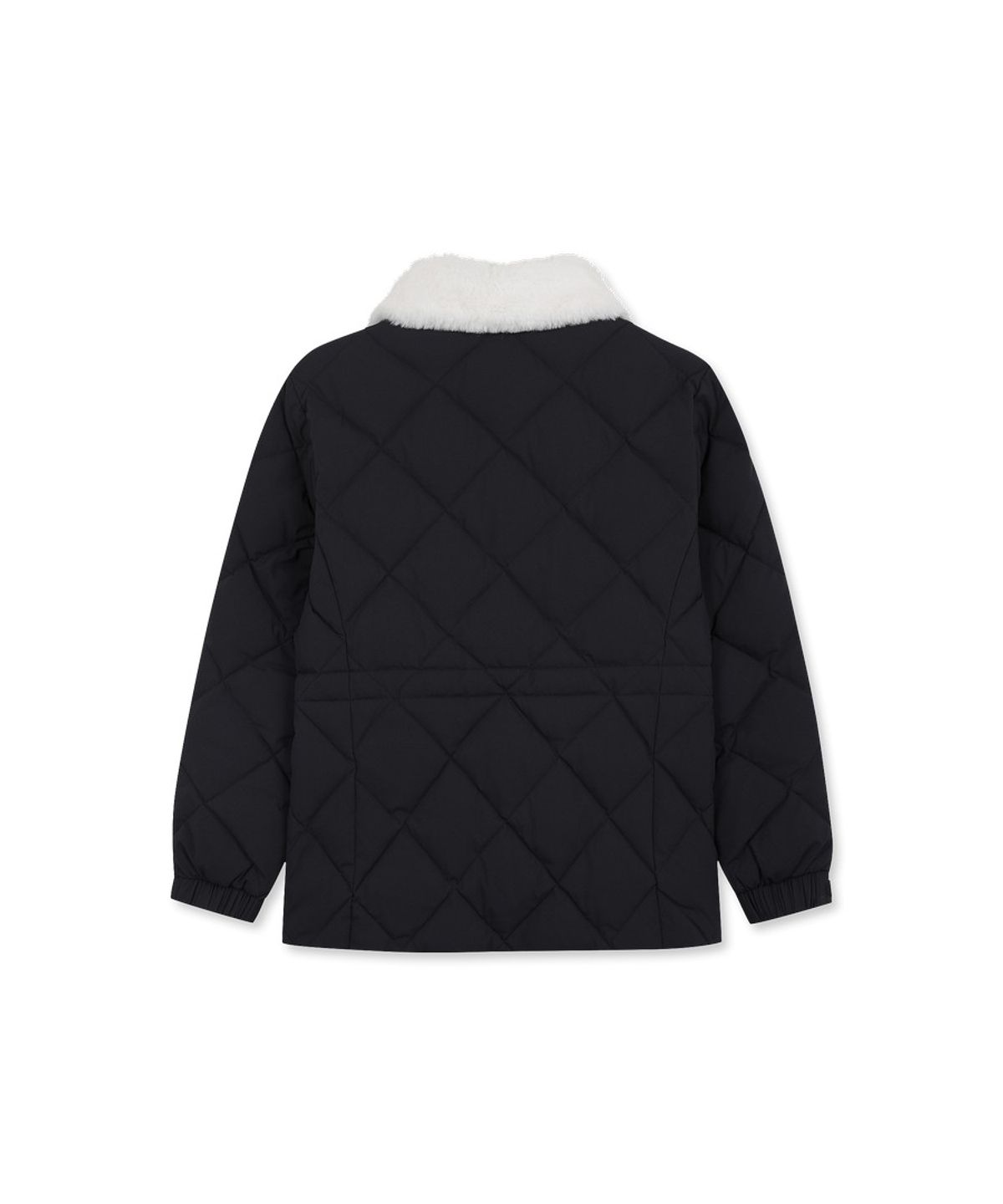 디스커버리 키즈(DISCOVERY KIDS) 여아 헤이븐 퍼카라 다운 경량미드패딩 (BLACK)