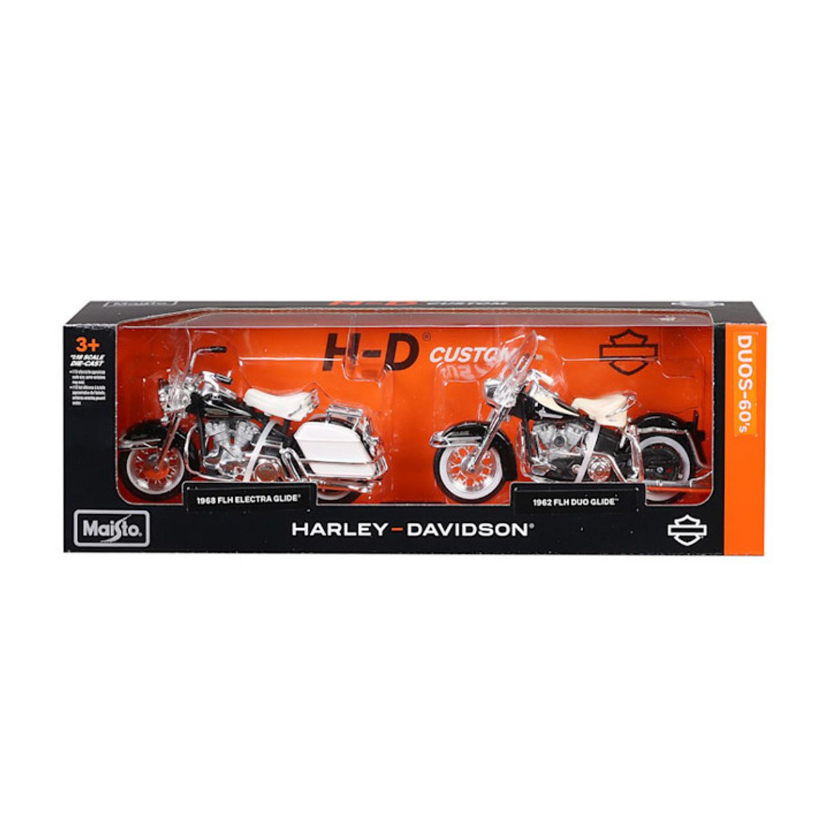 할리데이비슨(HARLEY-DAVIDSON) 1962 FLH 듀오 글라이드 + 1968 FLH 일렉트라 글라이드 미니어처 세트