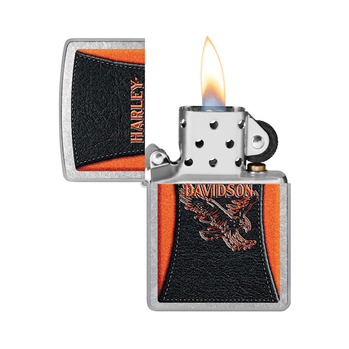 할리데이비슨(HARLEY-DAVIDSON) 레더 패널 이글 지포 라이터