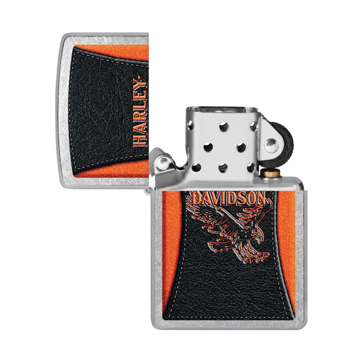 할리데이비슨(HARLEY-DAVIDSON) 레더 패널 이글 지포 라이터