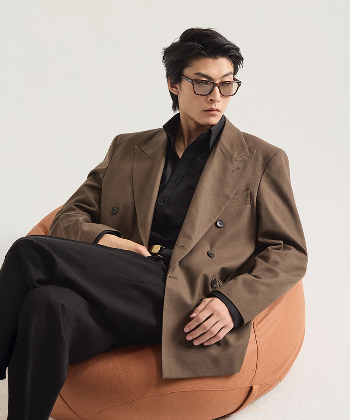 테일러채드(TAILORCHAD) 테일러드 울 블레이저 (모카)
