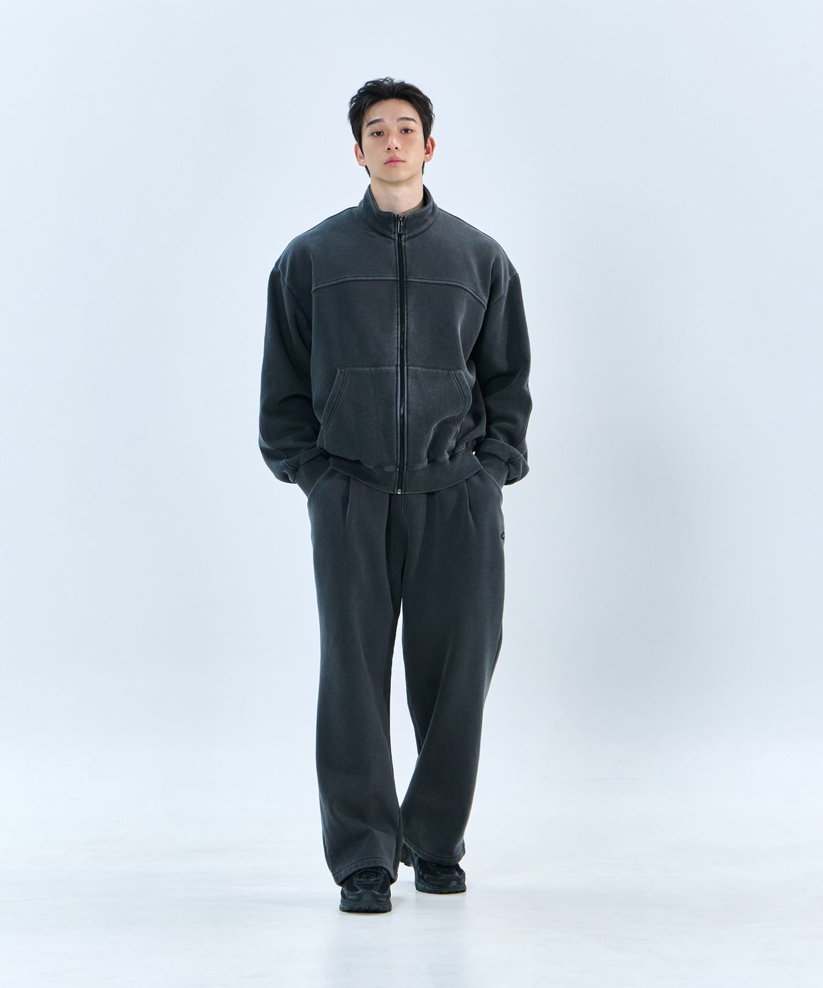 나인제트(NINEZ) [SET] 가먼트다잉 스웻 오픈 셋업 BNZSW01 BNZLPT03