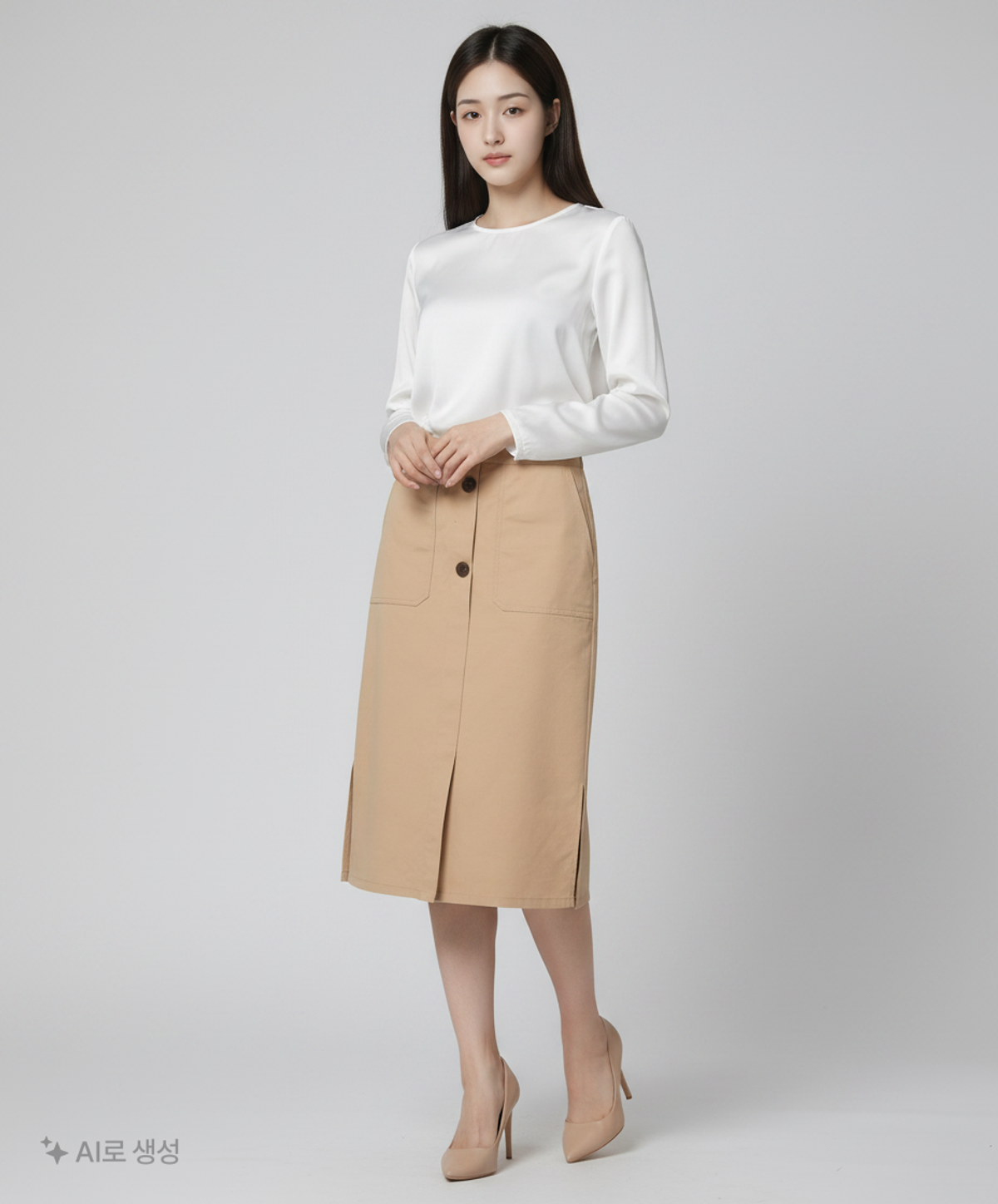 마인드브릿지(MINDBRIDGE) 롱스커트 55