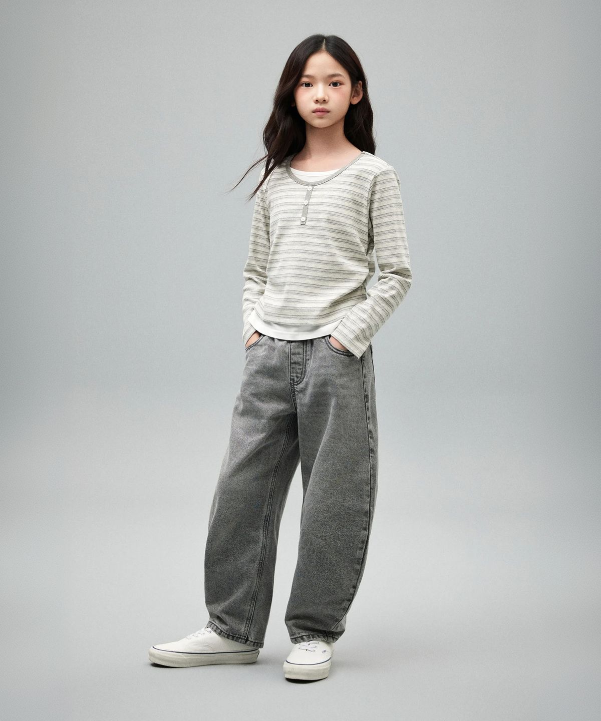 스파오 키즈(SPAO KIDS) [키즈] 와이드 커브드 진_SPTJG49KU4
