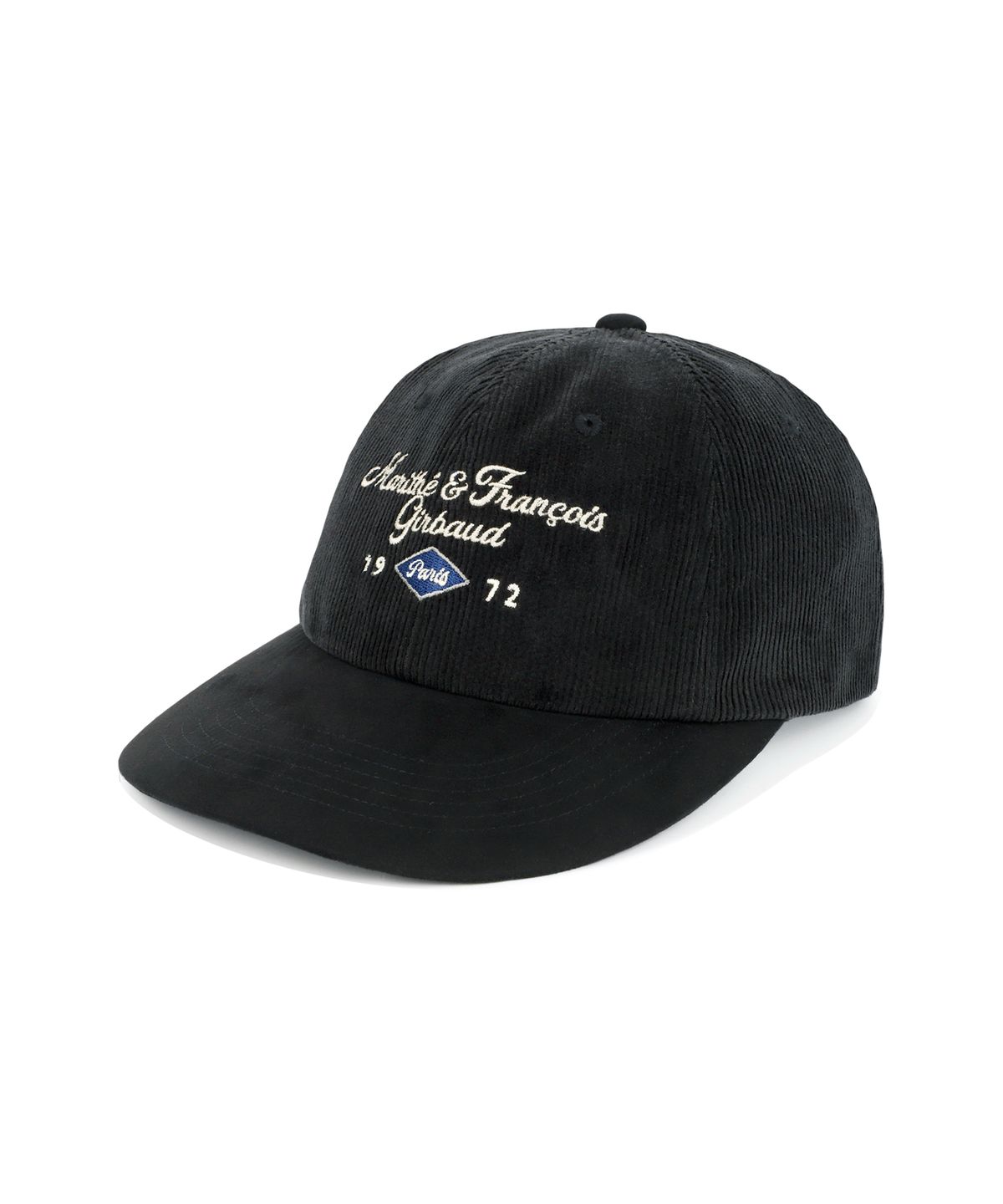마리떼 프랑소와 저버(MARITHÉ + FRANҪOIS GIRBAUD) CORDUROY COLOR BLOCK CAP black