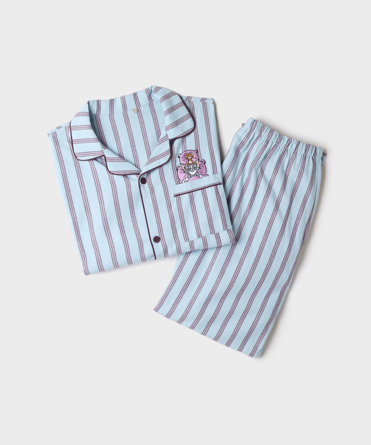 스파오(SPAO) [톰과제리] 플란넬 파자마(Blue)_SPPPG4TU01