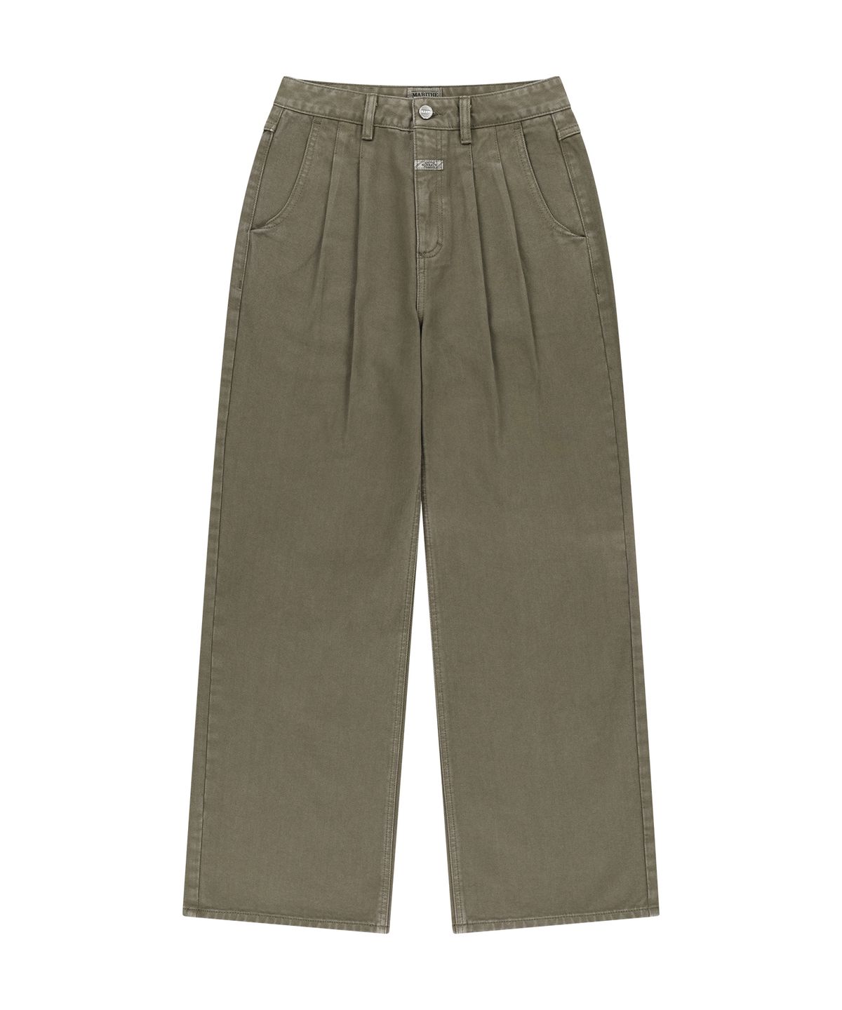 마리떼 프랑소와 저버(MARITHÉ + FRANҪOIS GIRBAUD) W TWO TUCK WIDE DENIM PANTS brown
