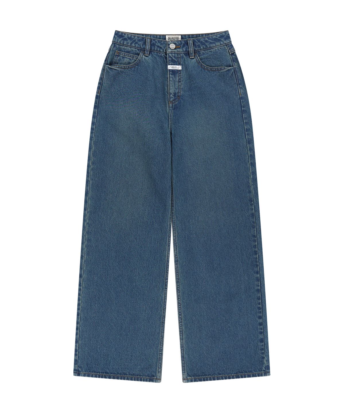 마리떼 프랑소와 저버(MARITHÉ + FRANҪOIS GIRBAUD) W SEMI-WIDE DENIM PANTS dark blue