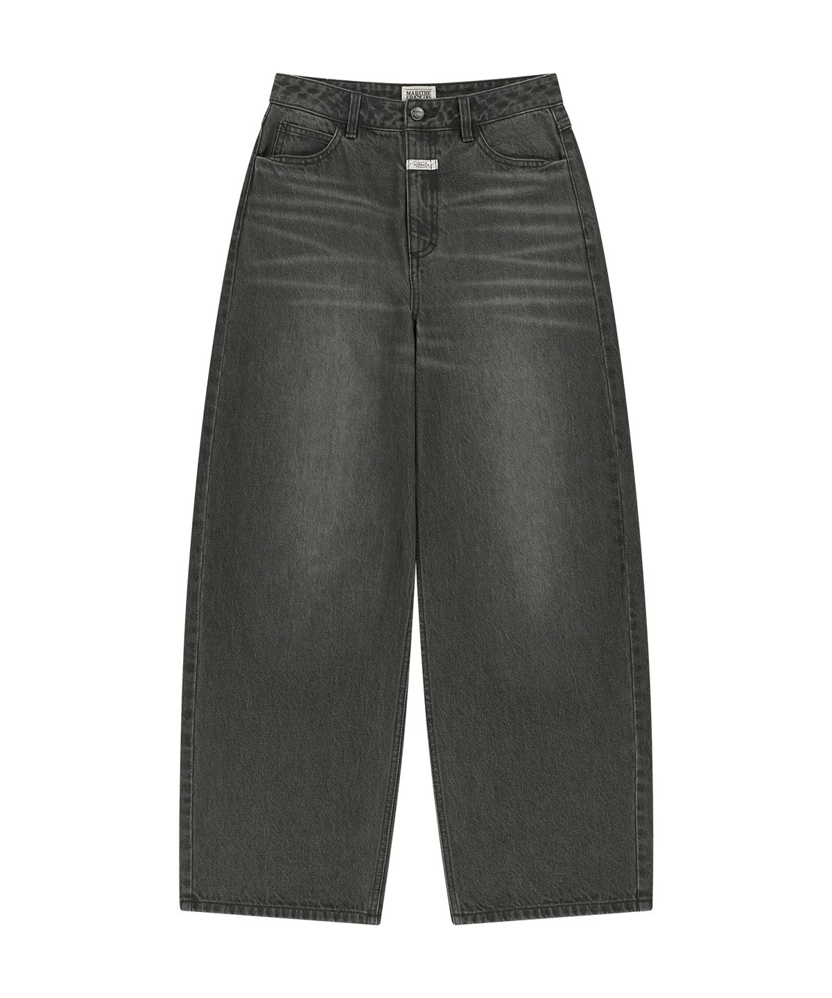 마리떼 프랑소와 저버(MARITHÉ + FRANҪOIS GIRBAUD) W BAGGY FIT DIRTY WASHED DENIM PANTS black