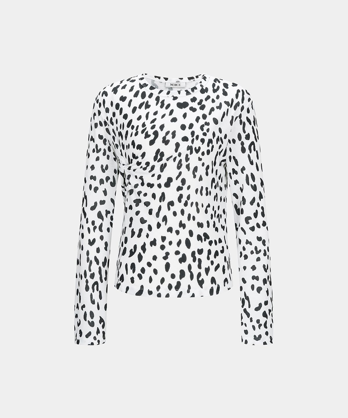 노이스(NOICE) LEOPARD TWIST T-SHIRT - OFF WHITE