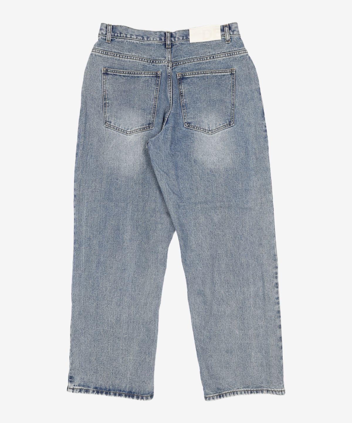 데케트(DECET) Deep Pleats Wide Jeans DCPT030Black 32