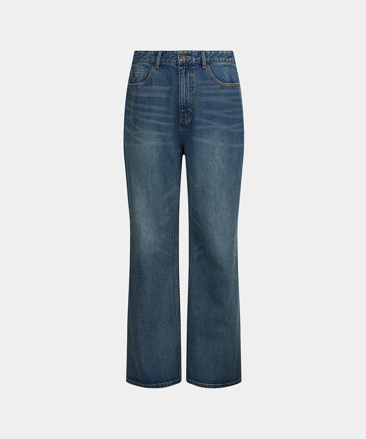 노이스(NOICE) W WASHED RELAXED FLARED JEANS - BLUE