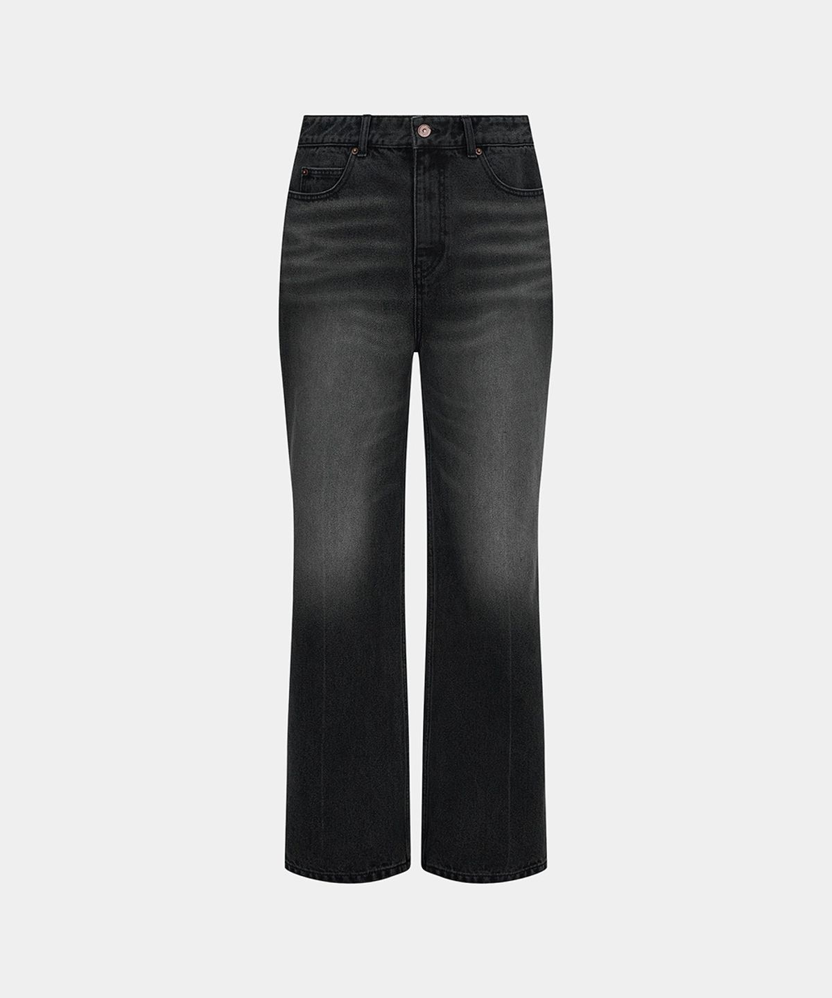 노이스(NOICE) W WASHED FLARED JEANS - BLACK