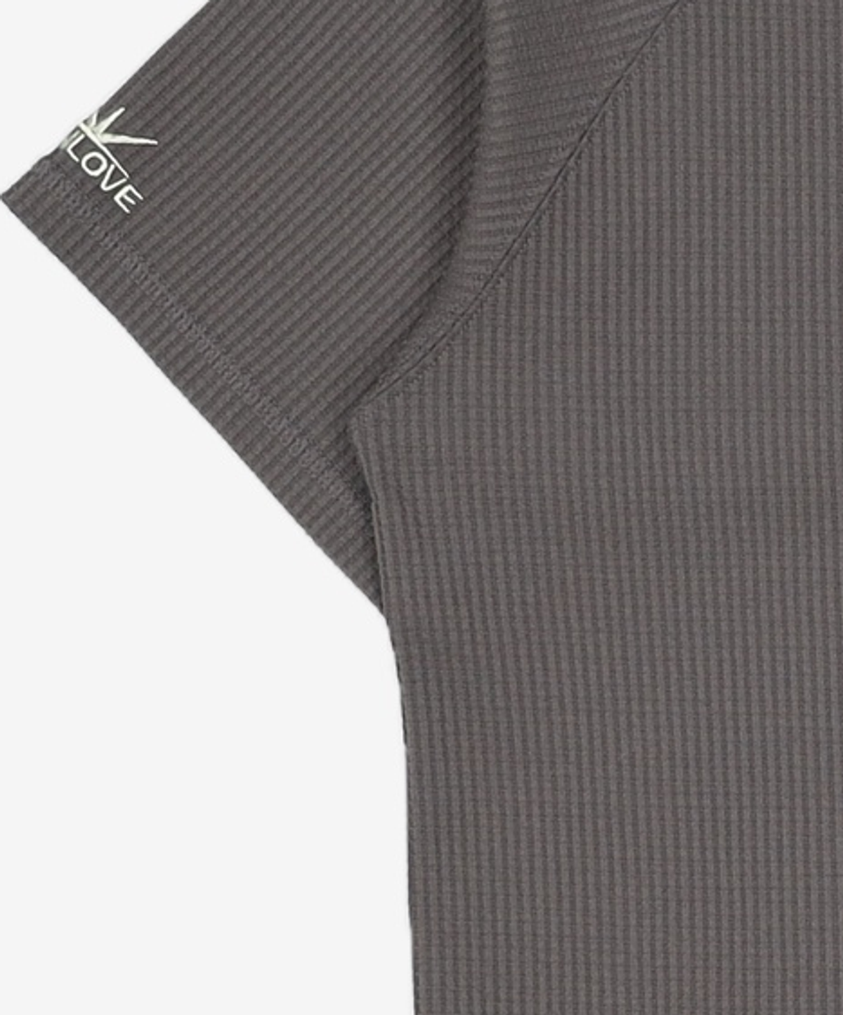 썬러브투어(SUNLOVETOUR) Aero Waffle Raglan Tee Taupe/Blue M