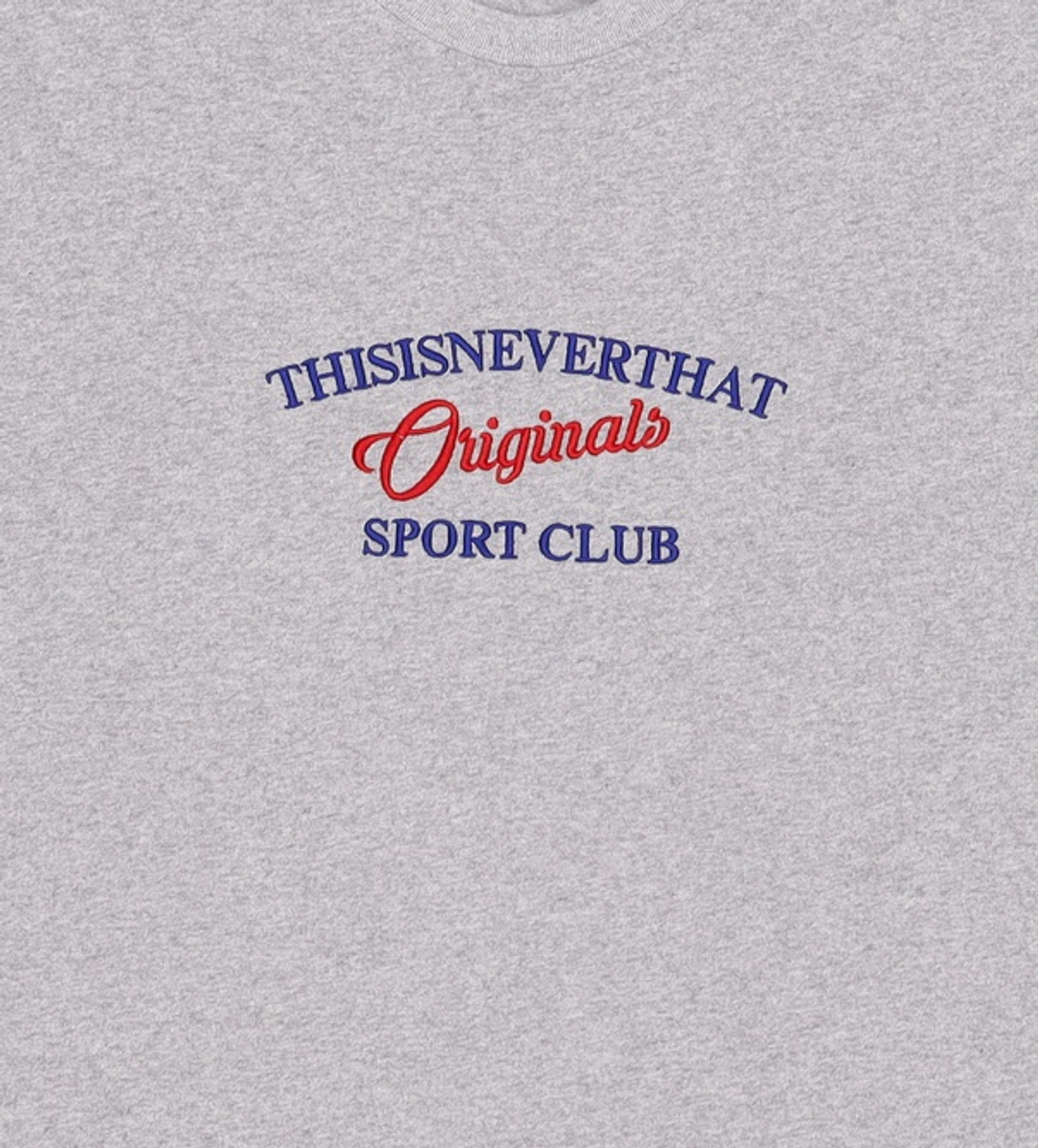 디스이즈네버댓(THISISNEVERTHAT) Originals SPORT CLUB Tee Heather Grey XL